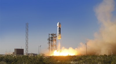 Blue Origin New Shepard Rocket Spacecraft First Flight Video