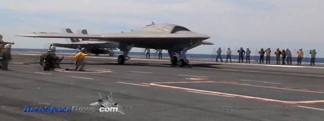 X-47B First Aircraft Carrier Launch HD Video