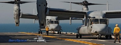 MV-22 Osprey Tiltrotor Hard Landing At Creech AFB