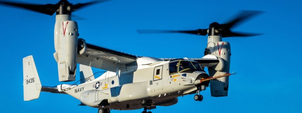 Tiltrotor Navy Variant CMV-22B Osprey Achieves First Flight