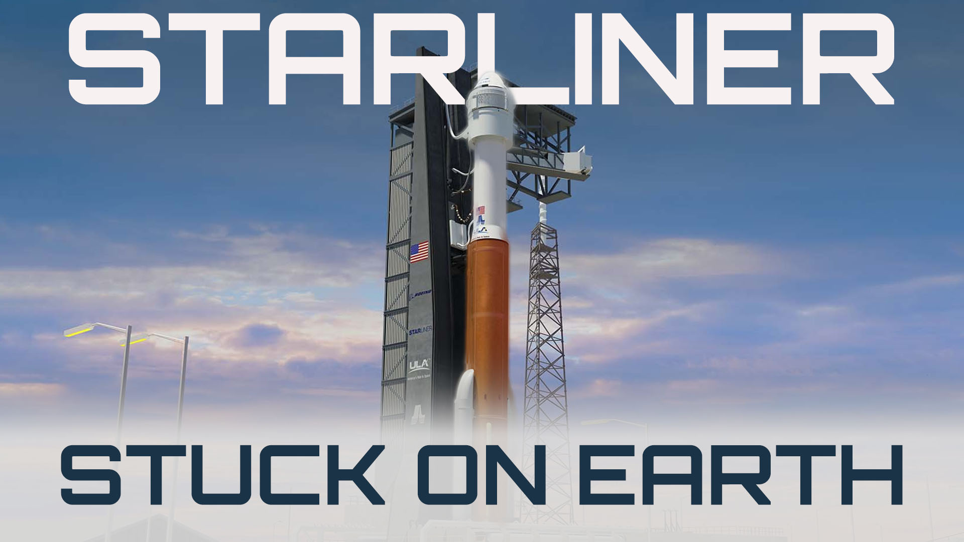 Artist Impression of Boeing Starliner atop the United Launch Alliance (ULA) Atlas-V Rocket